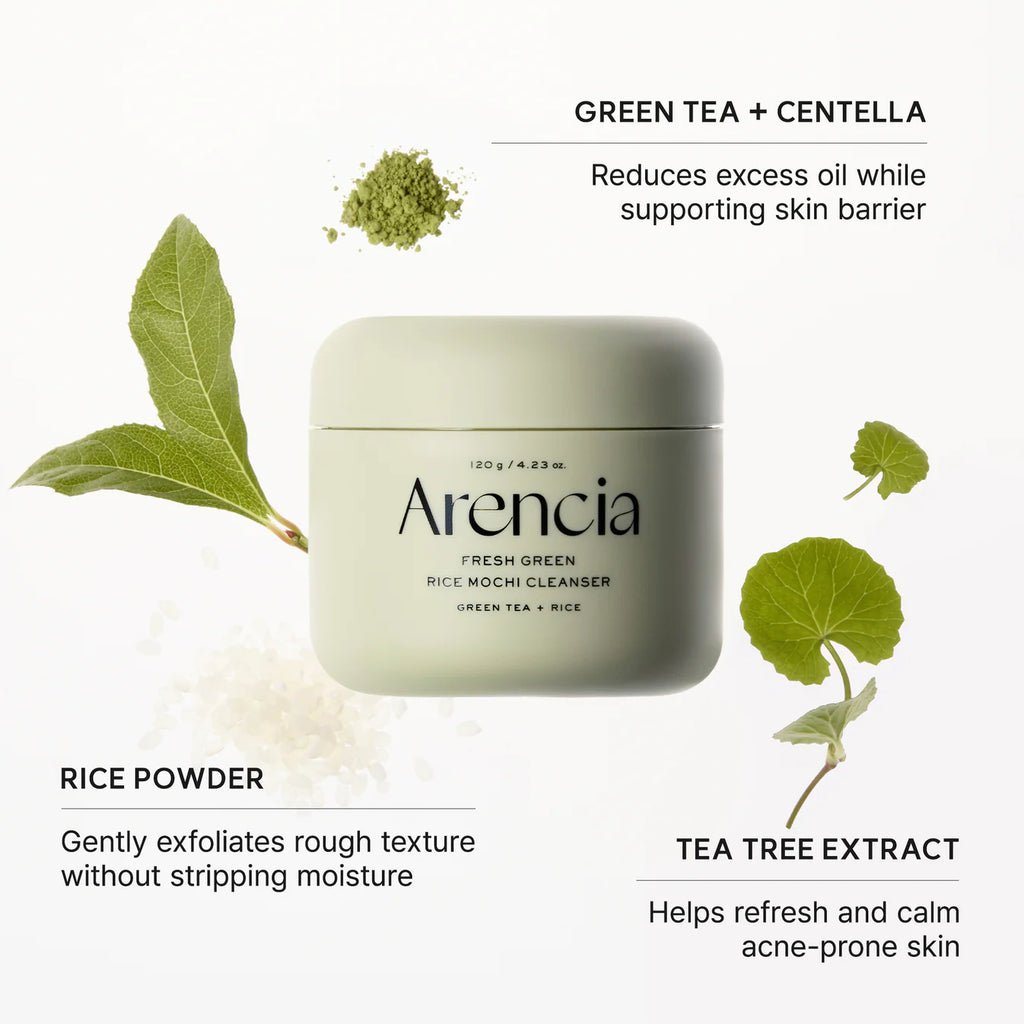 Arencia Fresh Green Rice Mochi Cleanser